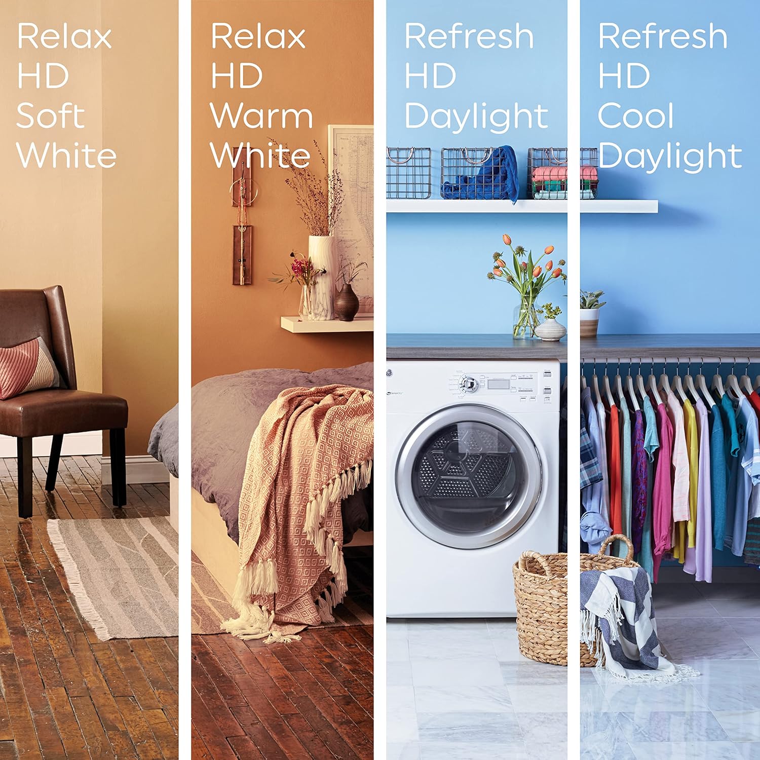 GE Relax LED Light Bulb, 65 Watt, Soft White, BR30 Indoor Floodlight (4 Pack) - Image 5