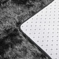 Large Shag Area Rugs 5 x 8, Tie-Dyed Plush Fuzzy Rugs for Living Room, Ultra Soft Fluffy Furry Rug for Bedroom, Indoor Carpet Nursery Rugs for Kids Room Home Decor, Dark Grey - Image 6