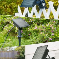 Brightown Outdoor Solar String Lights Waterproof 58FT with 25 Shatterproof ST38 LED Bulbs, 2700K Solar Lights Outdoor with Remote, Solar String Lights for Outside, Camping, Yard, Party Decor - Image 8
