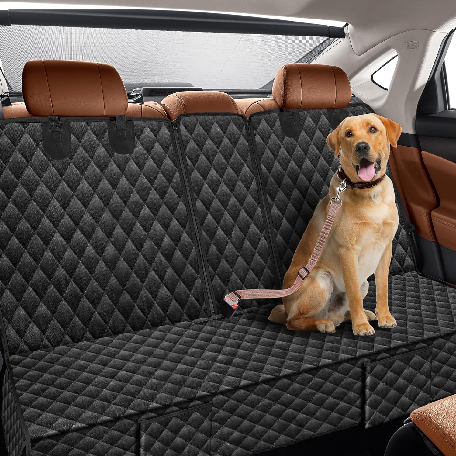 Dog Car Seat Cover for Back Seat Compatible with Honda CRV CR-V HRV HR-V Accessories, Waterproof Non-Slip Pet Bench Backseat Covers 2026 New - Image 3