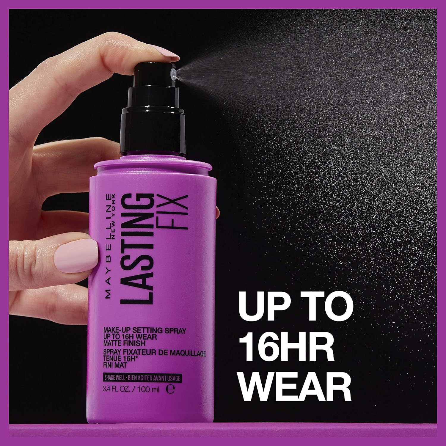 Maybelline New York Facestudio Lasting Fix Makeup Setting Spray, Matte Finish, 3.4 fl. oz. - Image 3