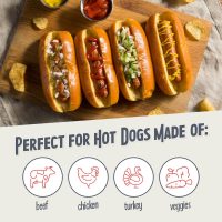 Nostalgia 2 Slot Hot Dog and Bun Toaster with Mini Tongs, Retro Toaster, Cooker that Works Chicken, Turkey, Veggie Links, Sausages Brats, Metallic Red - Image 4