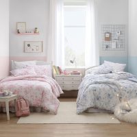 Laura Ashley - Queen Comforter Set, Soft Cotton Bedding with a Medium Weight for Year Round Use, Reversible 3 Piece Bed Set with Matching Pillowcases (Belinda Chambray Blue) - Image 5