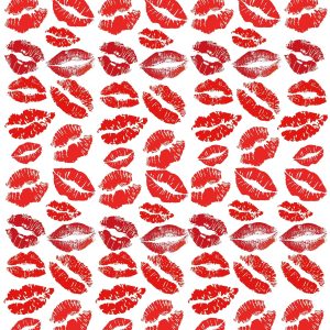 Bright Red Lip Print Temporary Tattoo Sticker Valentines Day Tattoos Kiss Tattoo