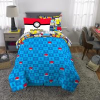Franco Kids Bedding Super Soft Comforter and Sheet Set with Sham, 5 Piece Twin Size, Pokemon - Image 6