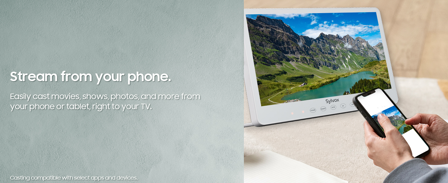 Chromecast built-in streaming easily screencast WiFi Bluetooth
