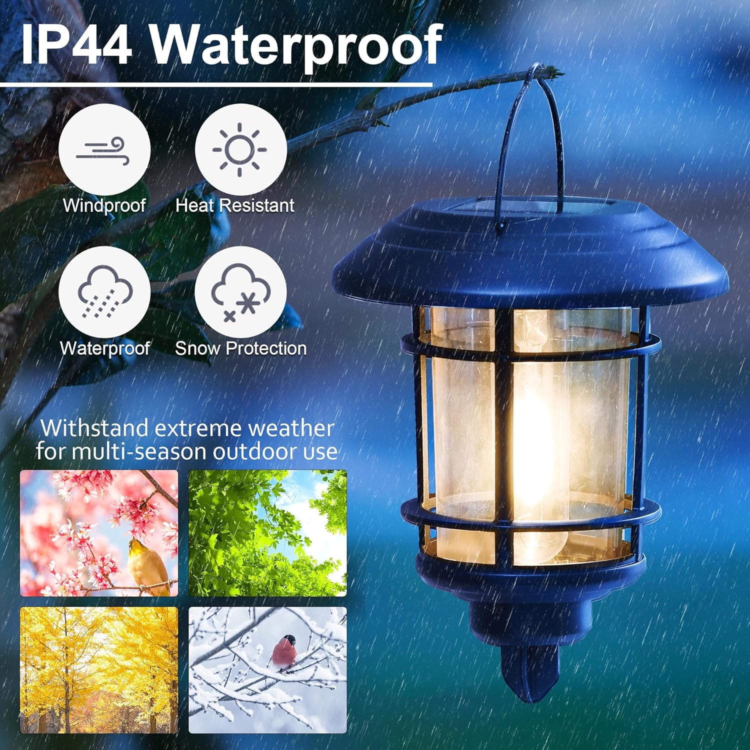 Dynaming 6 Pack Dual Use Solar Path Lights Outdoor, Hanging Lantern Solar Garden Lights with Edison Bulb, Landscape Lighting, Waterproof & Auto On/Off for Patio Pathway Walkway Driveway, Warm White - Image 7