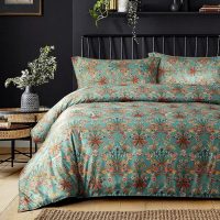Ikawaapurry Comforter Set for Queen Size Bed Farmhouse Boho Bedding Sets Fluffy Lightweight Flowers Plants All Season 3 Pcs Comforter with 2 Pillow Shames - Image 4