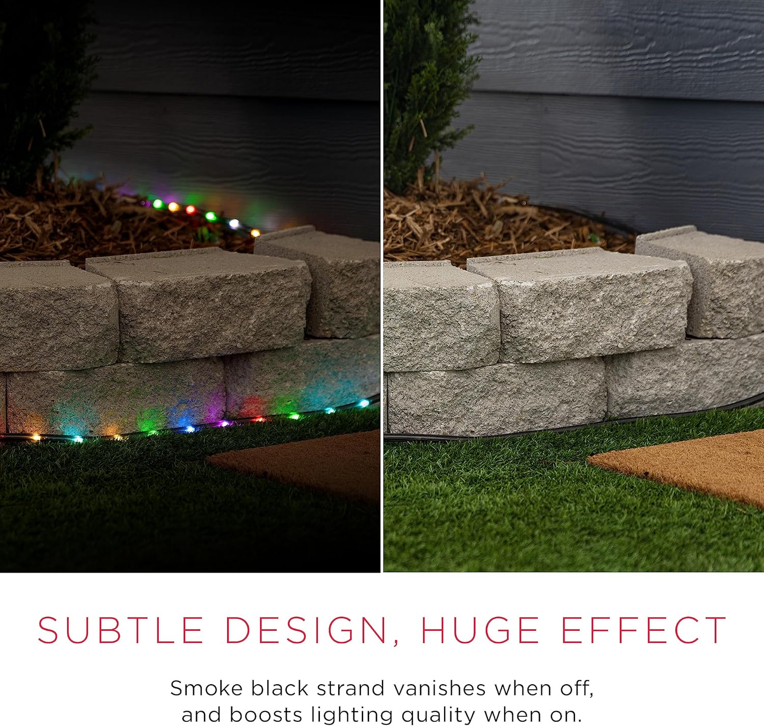 UltraPro LED Rope Lights, 25ft Premium Smoke Black Rope, Color Changing Light, RGB, Indoor/Outdoor, Discreet, Elegant, Flexible, Linkable, Durable, Rope Lights Outdoor, 63244 - Image 4