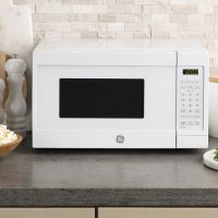 GE Countertop Microwave Oven | 0.7 Cubic Feet Capacity, 700 Watts | Kitchen Essentials for the Countertop or Dorm Room | White - Image 2