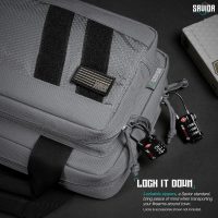 Savior Equipment Specialist Series Tactical Double Scoped Handgun Firearm Case Pistol Bag for Outdoor Hunting Shooting Range, Lockable Compartment, Additional Magazine Storage Slots - Image 6