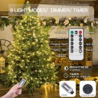 suddus Fairy Lights Battery Operated with Remote, 33ft 100 LED Dimmable Twinkle Lights with Timer, Waterproof Copper Wire String Lights for Bedroom, Christmas, Tree, Indoor Outdoor Decor (Warm White) - Image 2