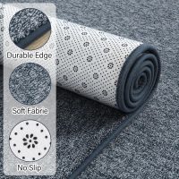Chicrug Modern 3x5 Area Rugs for Bedroom Living Room, Memory Foam Low-plie Carpet Rug for Kids Playroom, Indoor Floor Rug for Bedside Dorm Dining Room Home Decor, Dark Blue and White - Image 7