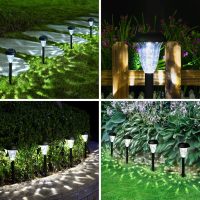 GIGALUMI 12 Pack Solar Light Outdoor Waterproof, Cool White Pathway Lights Solar Powered, Landscape Lighting, Garden Lights for Decor, Patio, Garden, Yard, Pathways, Walkway - Image 3