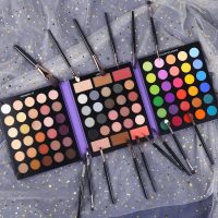 UCANBE Eyeshadow Palette with 15Pcs Brushes Makeup Set, Pigmented 86 Colors Make Up Sets Valentine's Gift, Matte Shimmer Glitter Eye Shadow Pallet Highlighter Contour Blush Powder Brush Beauty Kit - Image 6