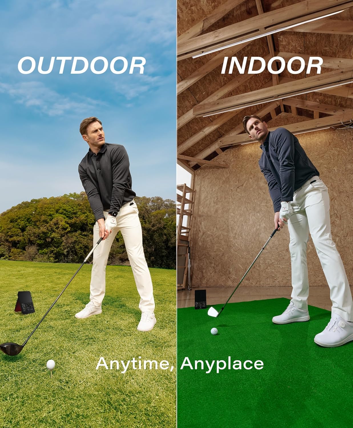 SC4 PRO Golf Launch Monitor & 3D Driving Range Simulator for Indoor and Outdoor Use | Portable Golf Swing Analyzer & Tracker with Built-in Screen | No Fees - Image 6
