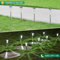 Solar Lights Outdoor, 15 Pack Waterproof Stainless Steel Solar Stake Lights for Pathway Garden Yard Path Walkway Driveway Lawn Patio Outside Decor, Cool White - Image 6