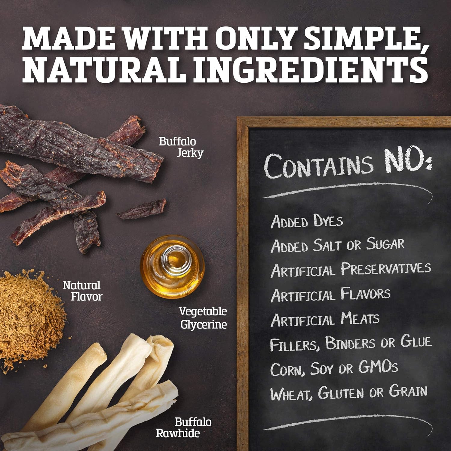 Buffalo Range Rawhide-Free Dog Treats – Natural Jerky Twists Made with Grass-Fed Buffalo – Hickory Smoked Flavor High Protein Chews for Dogs – Healthy Rawhide Alternative – 40 Count - Image 6