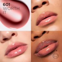 L'Oreal Paris Plump Ambition Hyaluron Lip Oil, 24 HR Lip Gloss with Hyaluronic Acid, Volumizing Formula with Glass-Like Shine, Worth It 601, 0.16 Fl Oz - Image 2