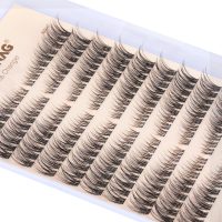 Natural Lash Clusters Wispy Eyelash Clusters C Curl Left&Right Cluster Eyelashes Extensions 180pcs Cluster Lashes DIY Individual Lash Extension Thin Band Cat Eye Lashes by TOOCHUNAG - Image 6