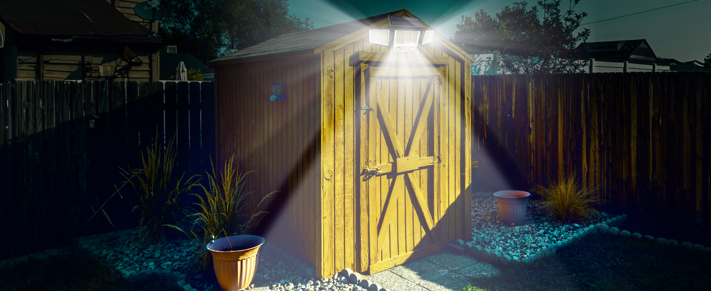 Solar Motion Lights Outdoor Waterproof - 3000LM 3 Modes Solar Security Lights Motion Outdoor