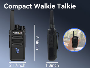 Compact walkie talkies
