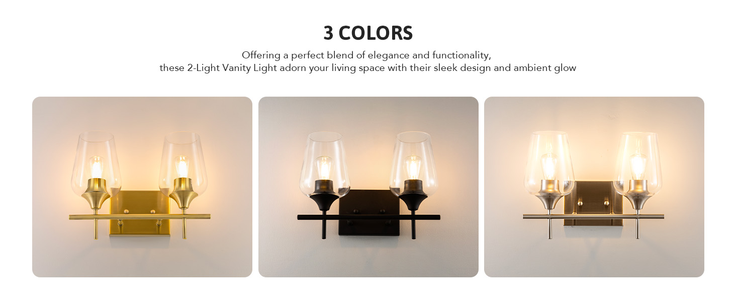 2 Light Bathroom Light Fixture