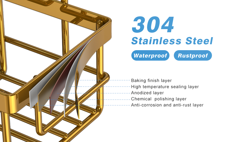 Bathroom accessories with 304 Stainless Steel