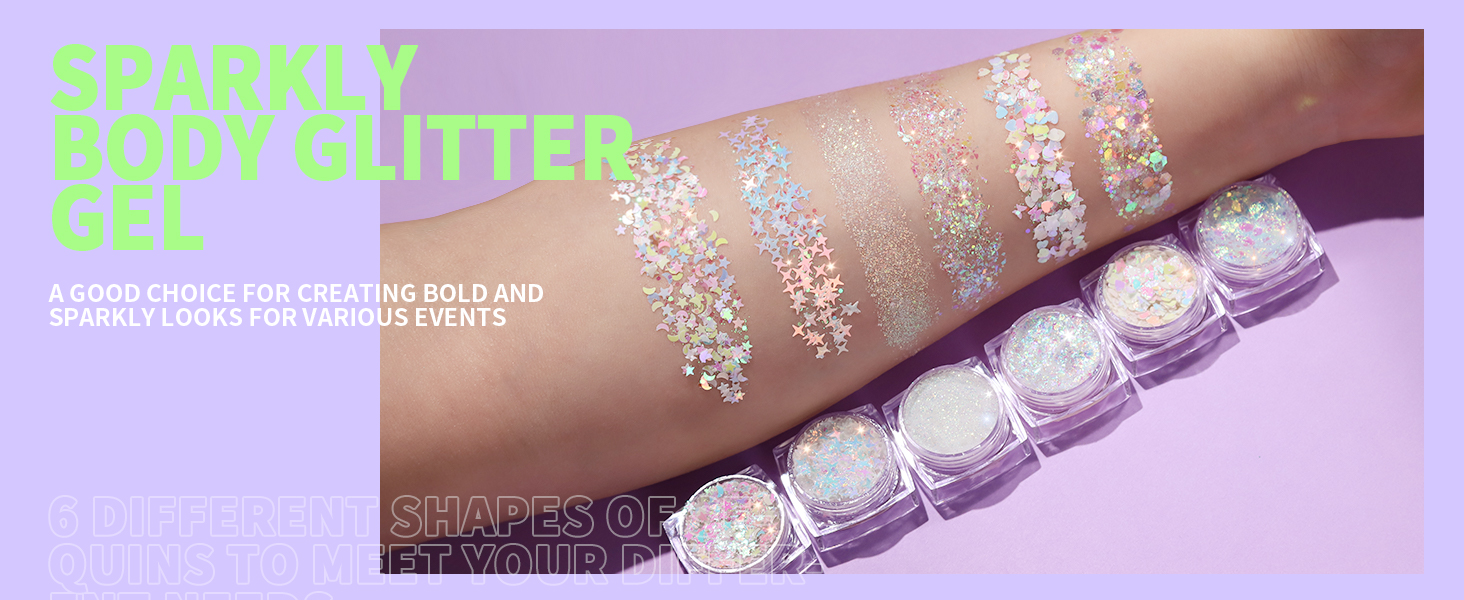 face and body glitter