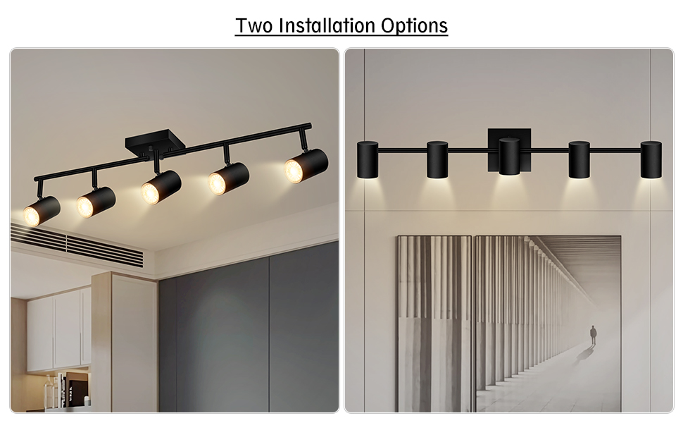 Flexible track lighting kit