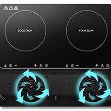 induction cooktop 2 burner