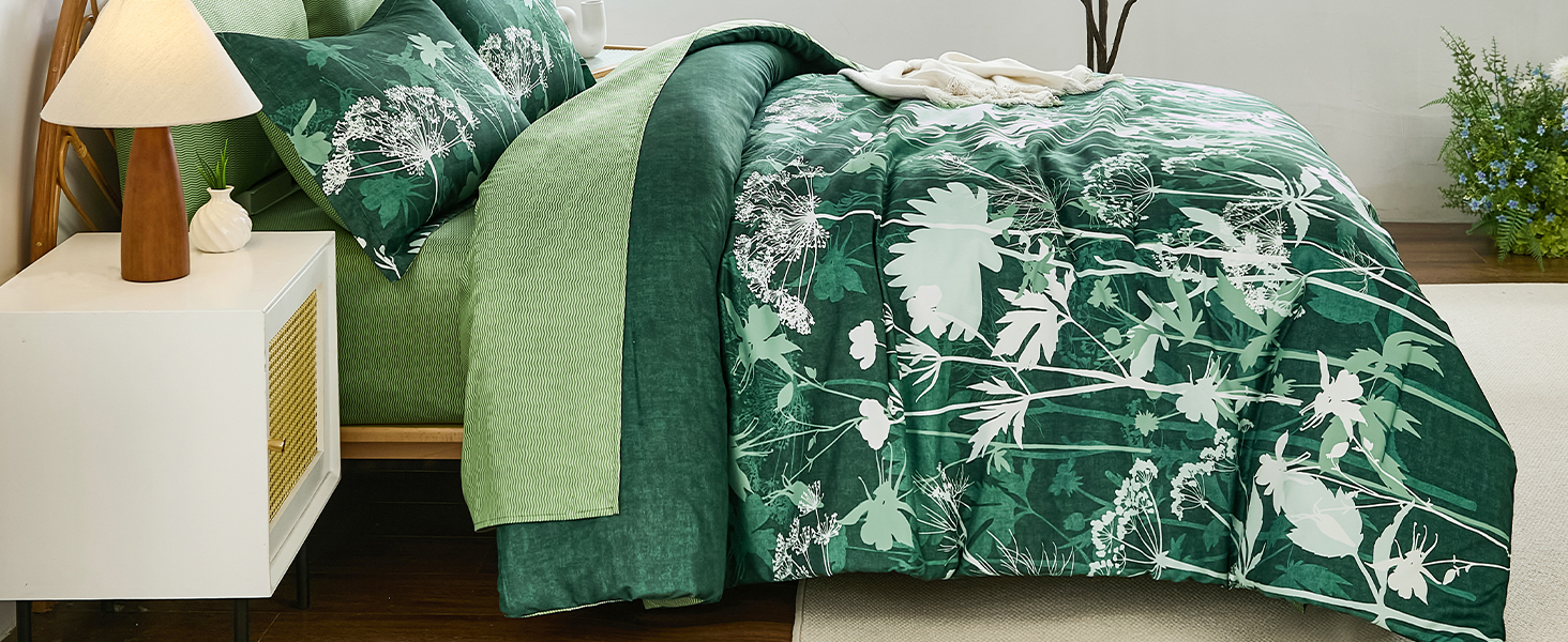Dark Green Comforter