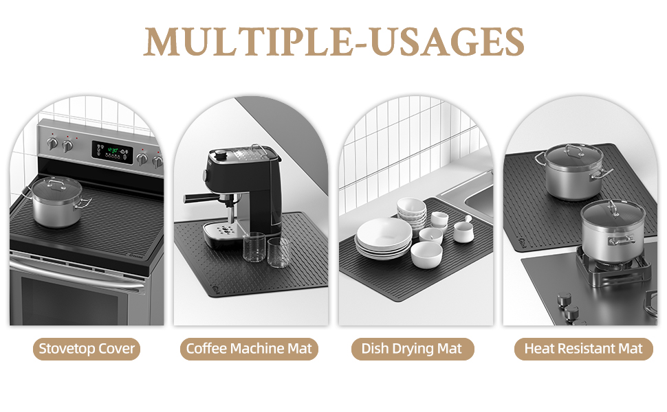 Heat Resistant Range Ceramic Stove Top Covers Mat