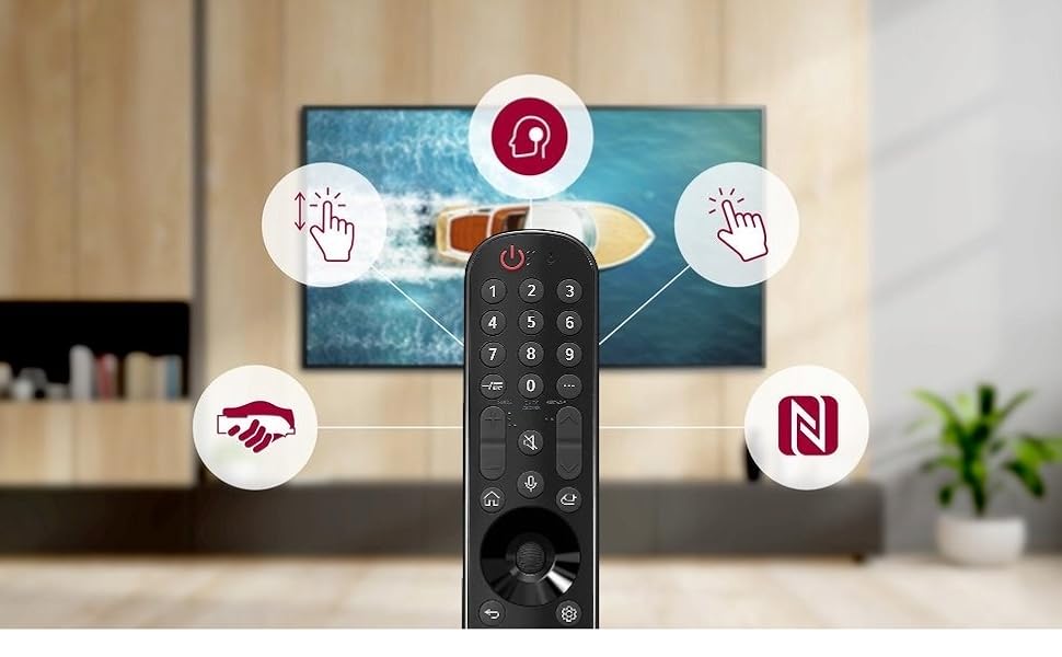 LG MR21GA OEM Replacement Magic Bluetooth TV Remote Controller with Mic for LG 4K Smart OLED TV