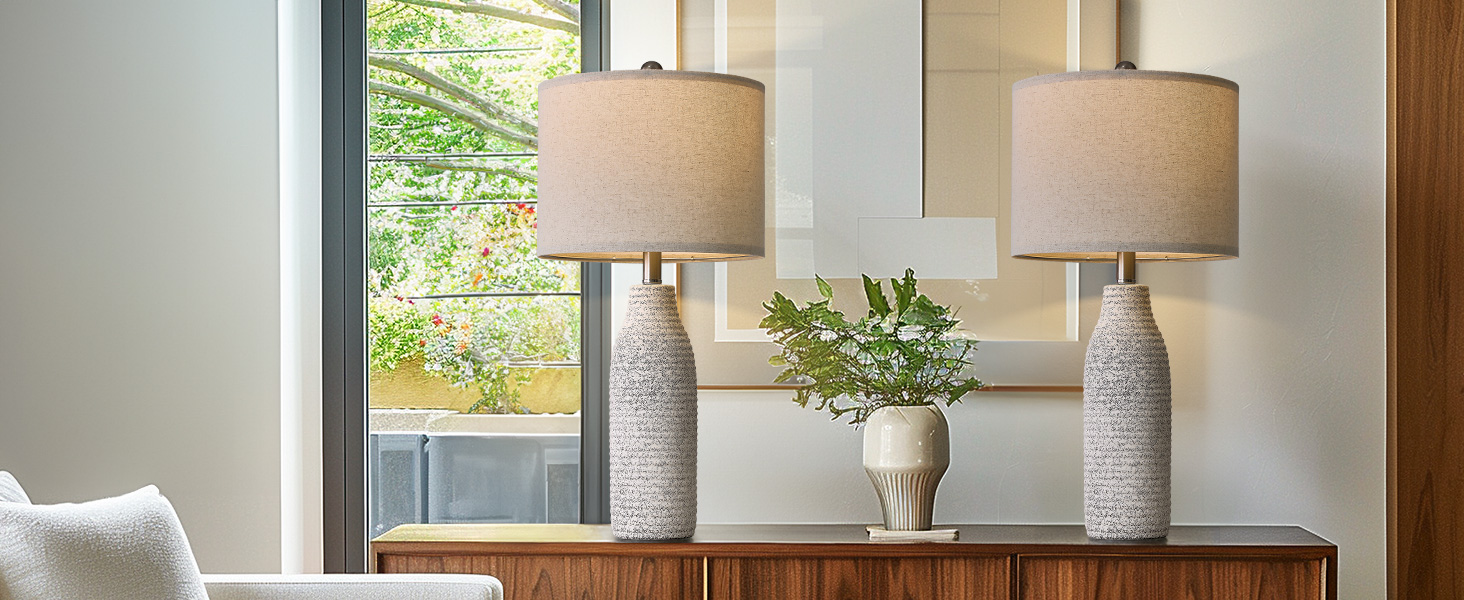 bedside lamps set of 2
