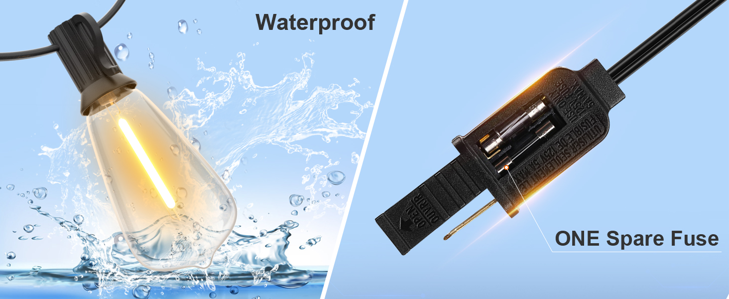 waterproof string lights