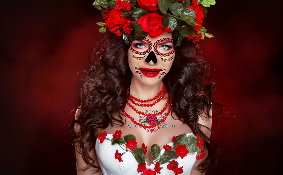 Halloween Face Tattoo Sticker