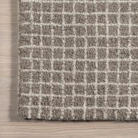 Rugs USA 6x9 Melrose Checked Wool Indoor Area Rug, Contemporary Farmhouse Grey for Living Room, Bedroom, Office, Entryway, Hallway - Image 4