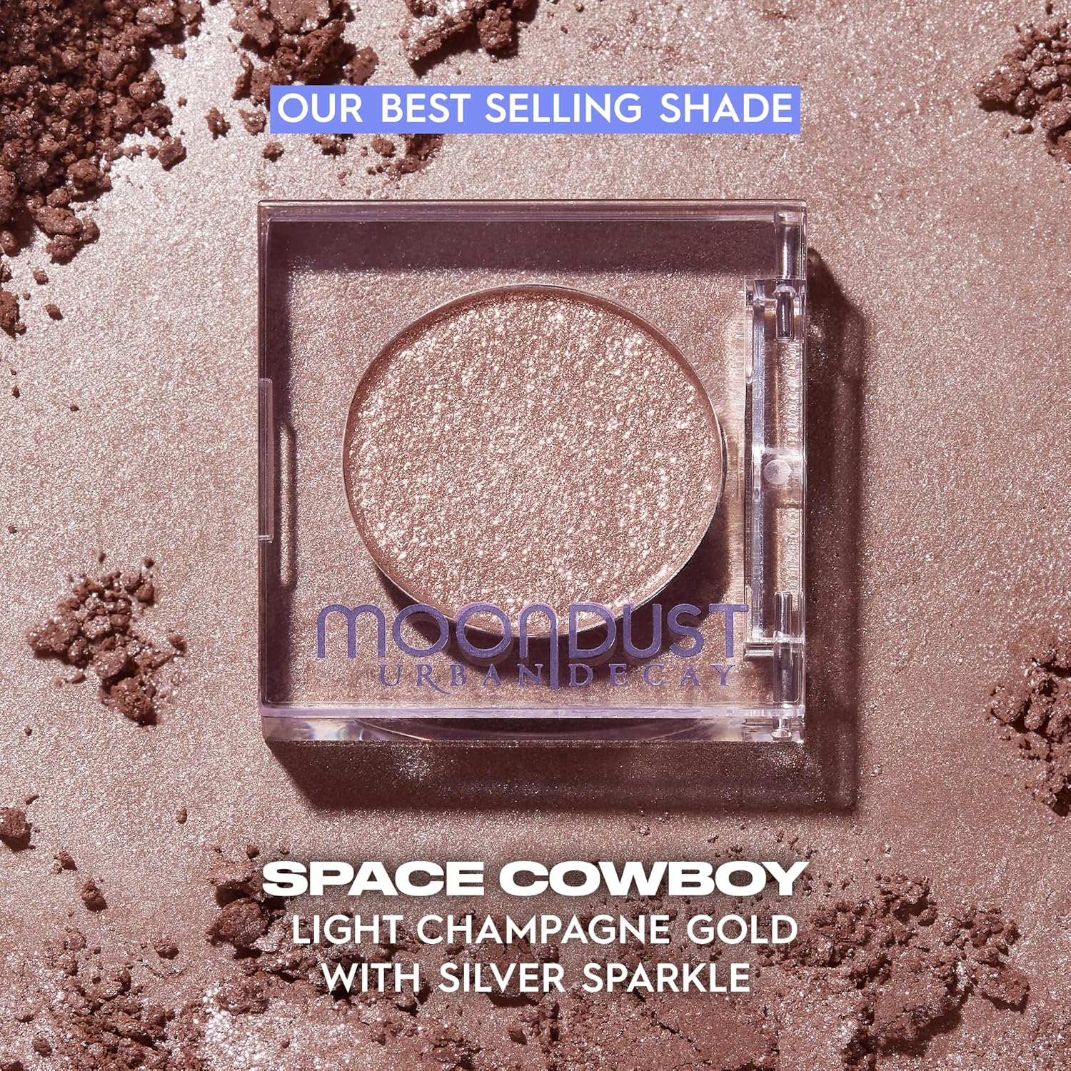 Urban Decay 24/7 Moondust Glitter Eyeshadow Single - Sparkly Eye Glitter Makeup, Long-lasting Wear, Highly Reflective Shimmer Finish, Luminous Wet Look Effect, Buildable Eye Shadow Topper - 0.06 Oz - Image 5