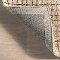 Rugs USA 6x9 Melrose Checked Wool Indoor Area Rug, Contemporary Farmhouse Cream for Living Room, Bedroom, Office, Entryway, Hallway - Image 5