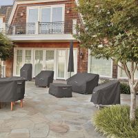 Classic Accessories Ravenna Water-Resistant 100 Inch Patio V-Shaped Sectional Lounge Set Cover, Patio Furniture Covers - Image 7