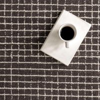 Rugs USA 6x9 Melrose Checked Wool Indoor Area Rug, Contemporary Farmhouse Charcoal/Ivory for Living Room, Bedroom, Office, Entryway, Hallway - Image 7