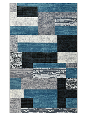 Modern Geometric Patchwork Area Rugs for Bedroom, Living Room, Dining Room, Machine Washable Rugs