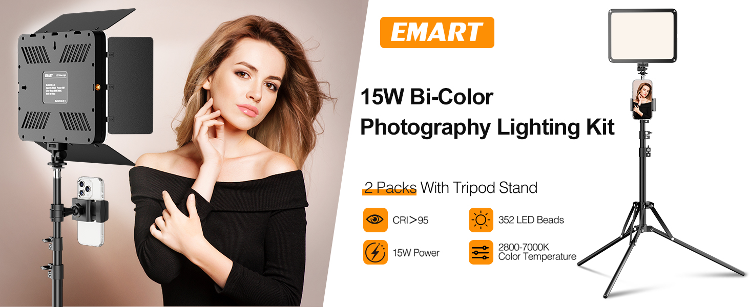 upgrade 12'' LED video light kit