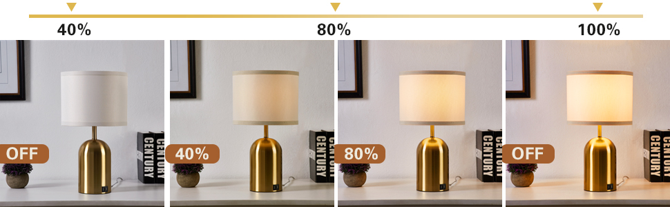 glod table lamps