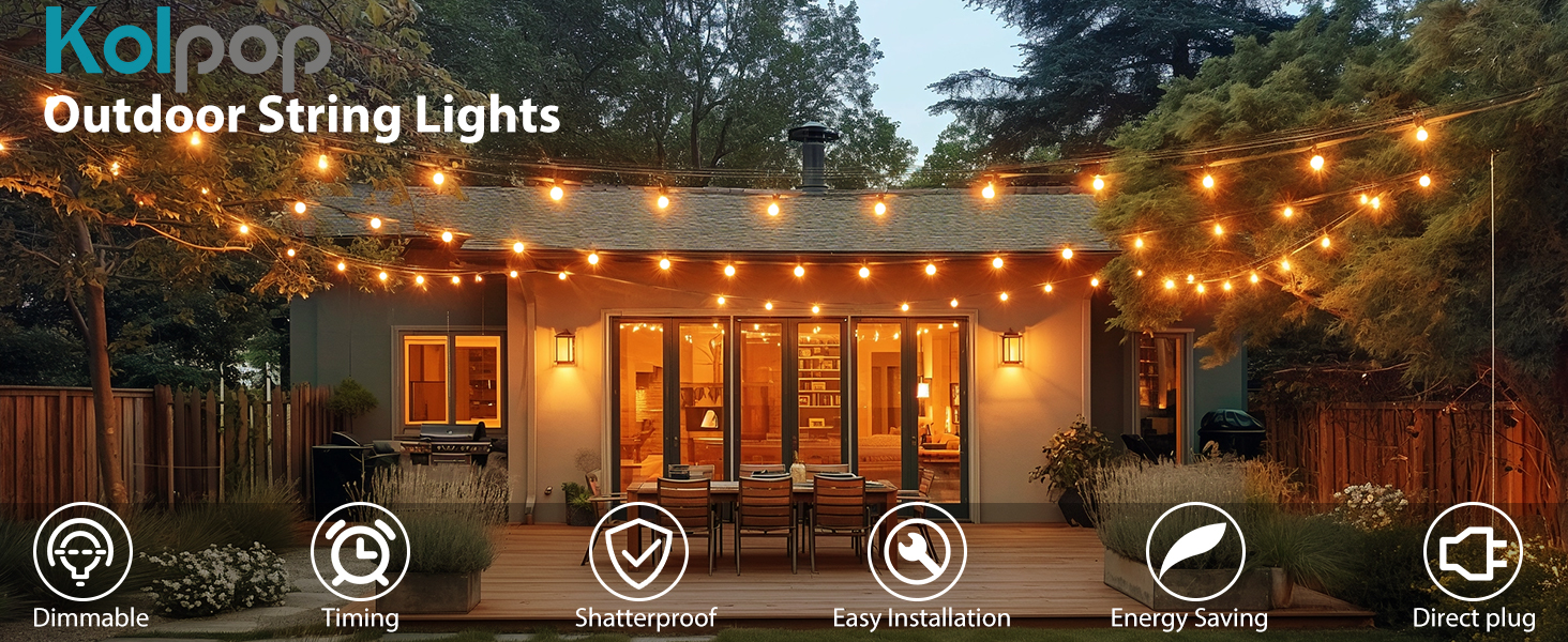 outdoor string lights