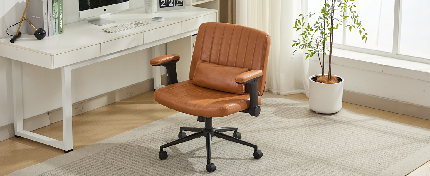 Criss Cross Chair Legged Office Computer Task Seating Swivel Vanity Home Height Adjustable