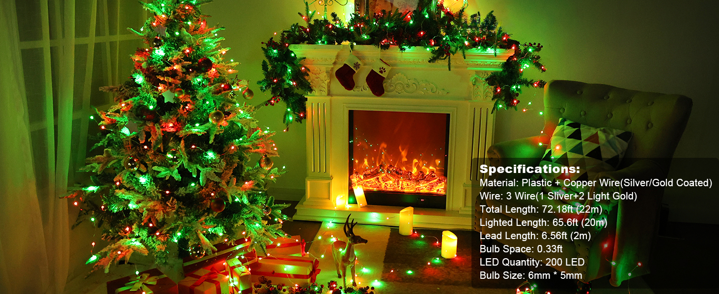 red green xmas lights