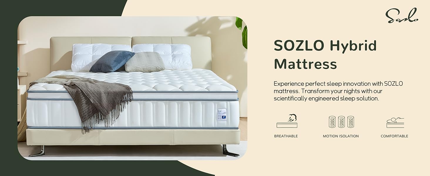 SOZLO hybrid mattress 
