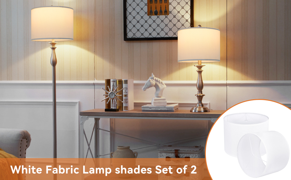 white lamp shades
